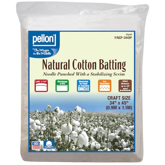 Pellon Natural Cotton Batting With Scrim